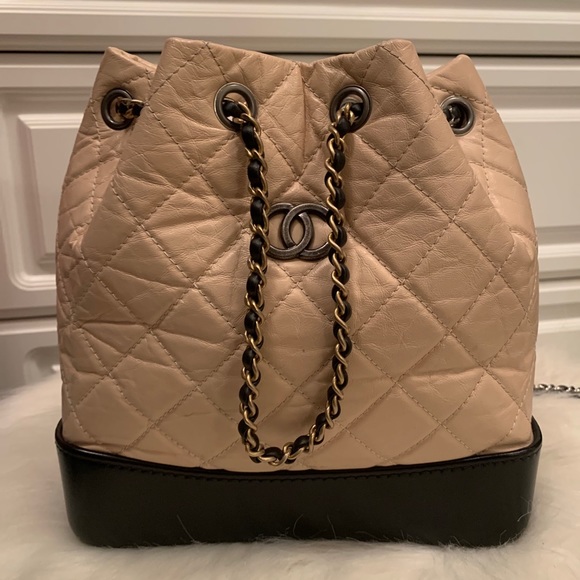 chanel gabrielle backpack beige